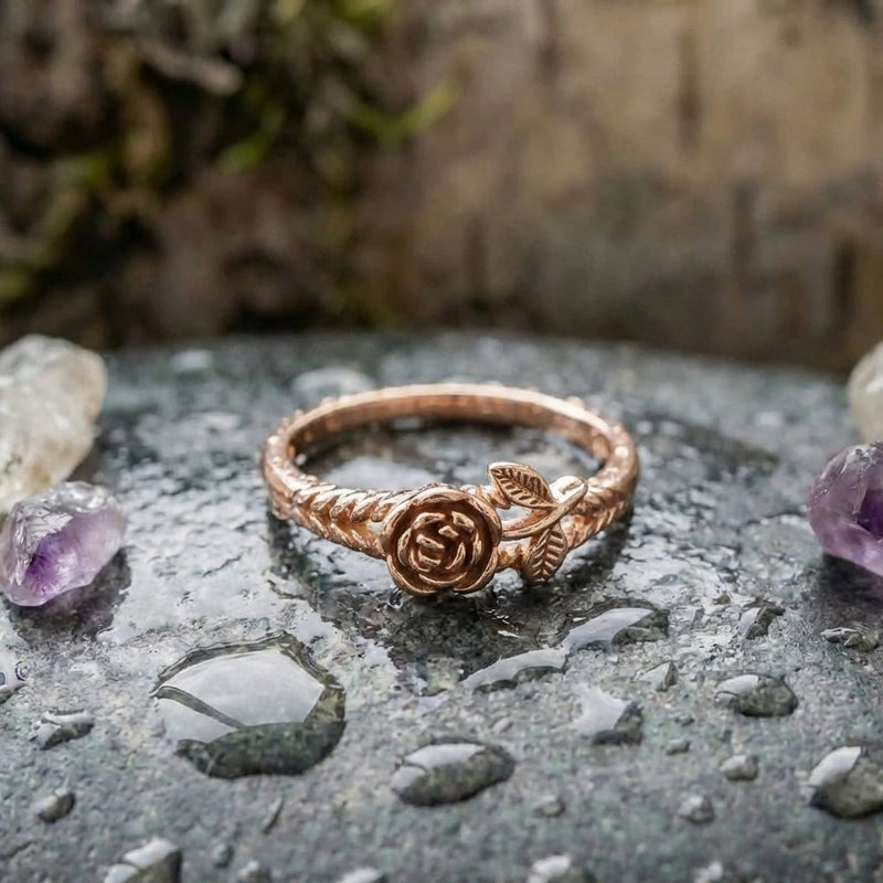 Vintage Rose Blossom Ring