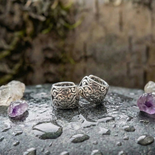 Vintage Silver Cloud Earrings