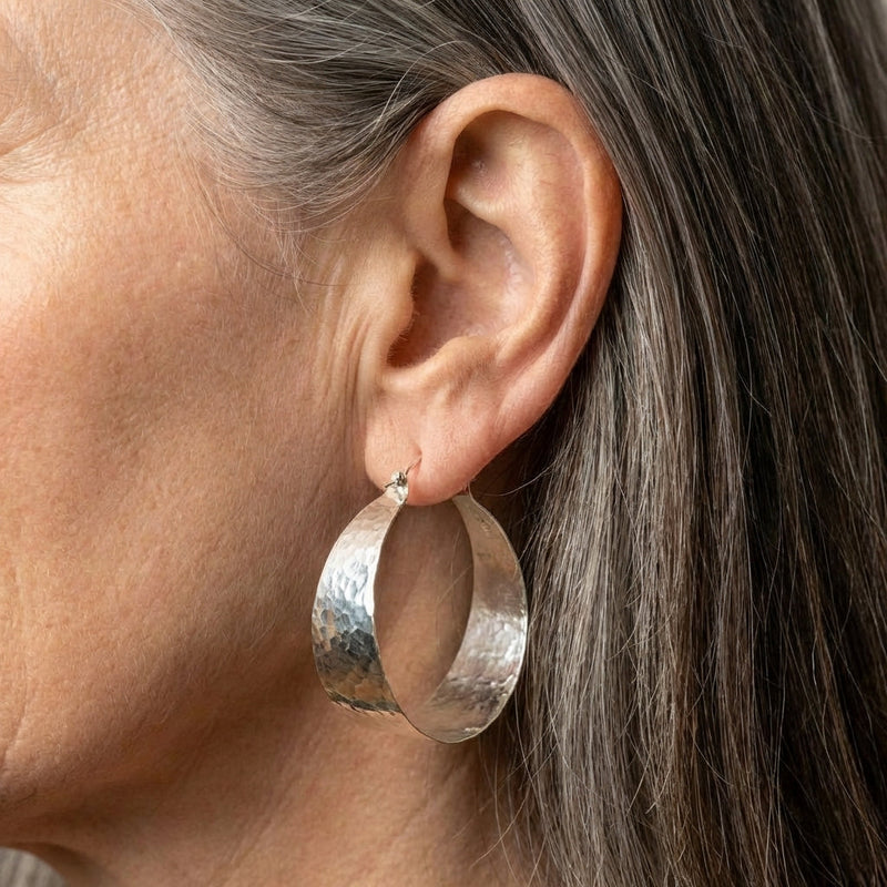 Silver Hoop Earrings
