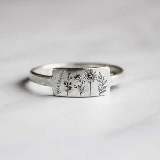 Wildflower Botanical Ring