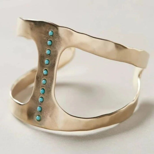 Inlaid Turquoise Stones Ring