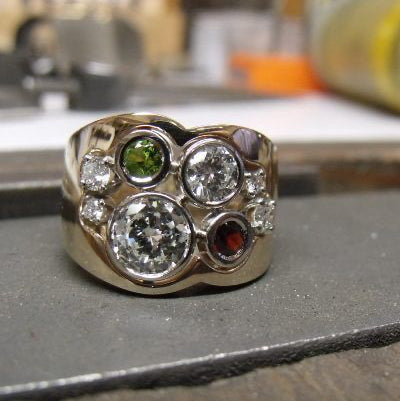 Heritage Birthstone Cluster Ring