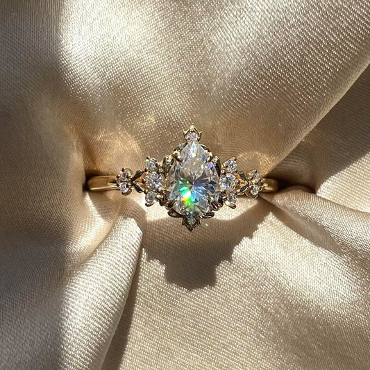 Vintage Marquise Halo Ring