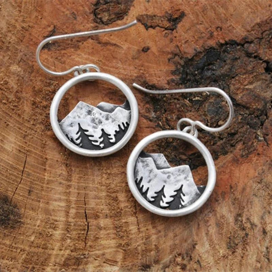 Silver Mountain Earrings