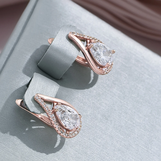Gold Bright Drop Earrings