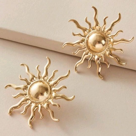 Golden Solar Earrings