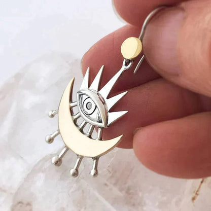Boho Egyptian Silver Earrings