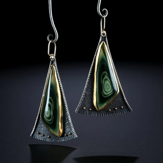 Dark Green Earrings
