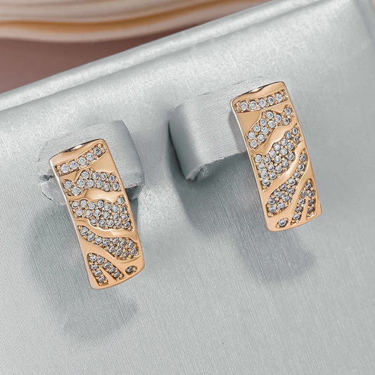 Bright Rectangular Earrings