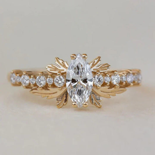 Starlight Zirconia Gold Ring