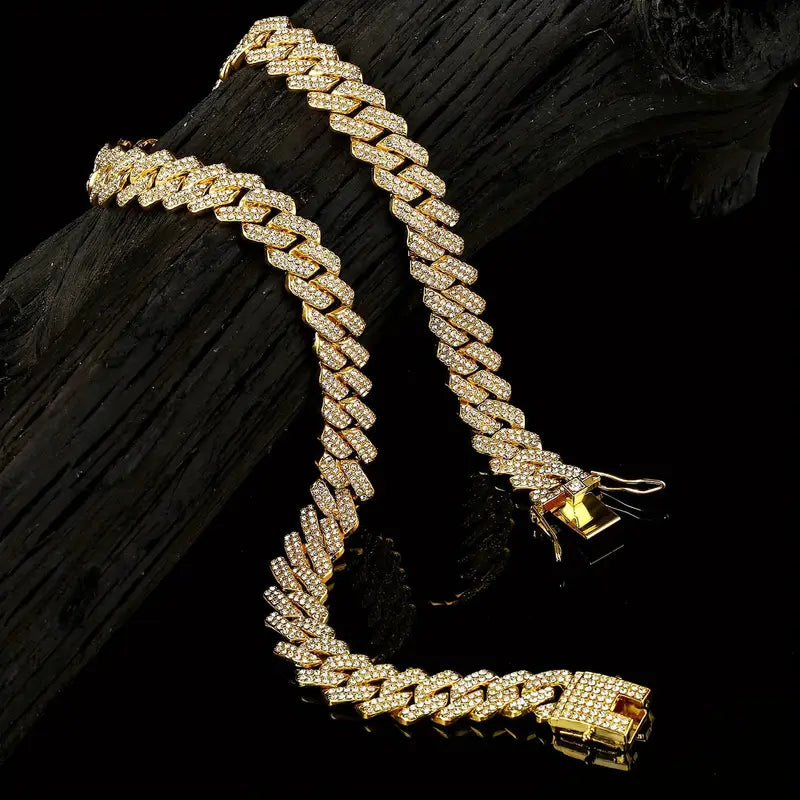 Versatile Cuban Rhinestone Necklace – Jewelry