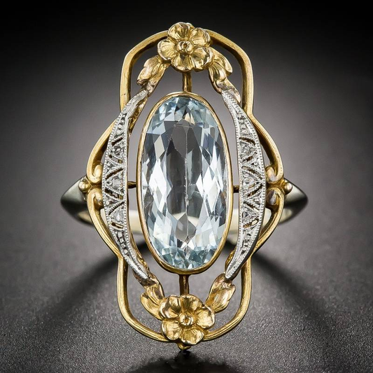 Gold & Crystal Ring