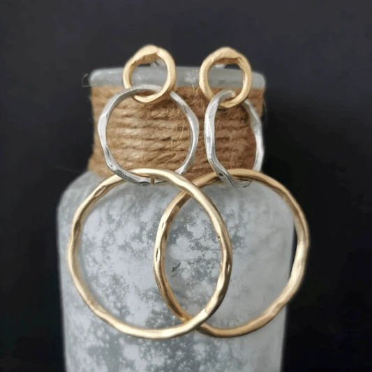 Gold & Silver Hoop Earrings