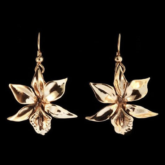 Golden Flower Earrings