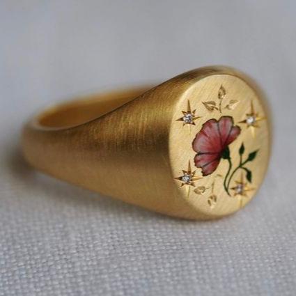 Rose Gold Seal Ring