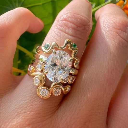 Zirconia Cocktail Ring Set