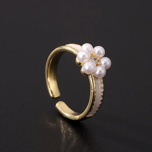 Flower Pearl Ring