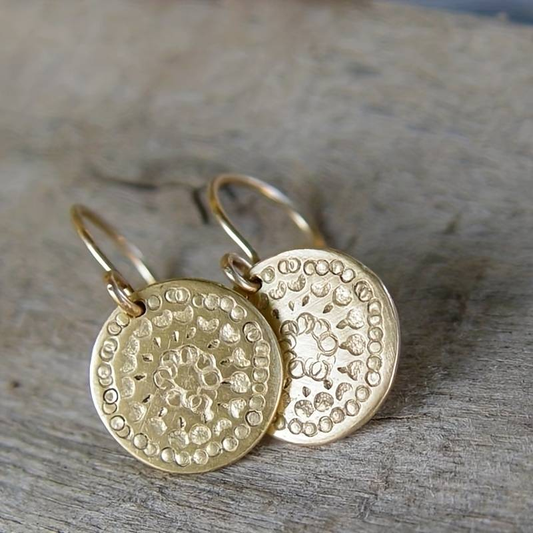 Rounded Gold Earrings