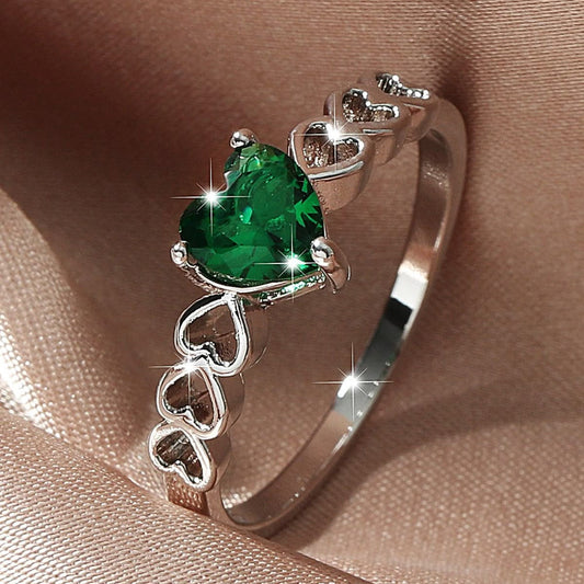 Emerald Love Ring