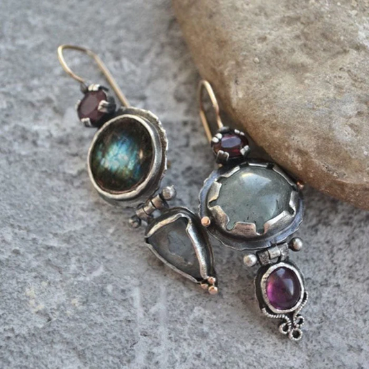 Green Stone Earrings