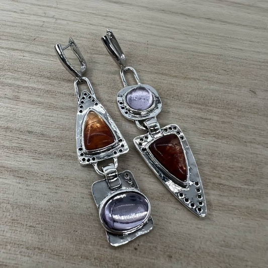 Silver & Crystal Earrings