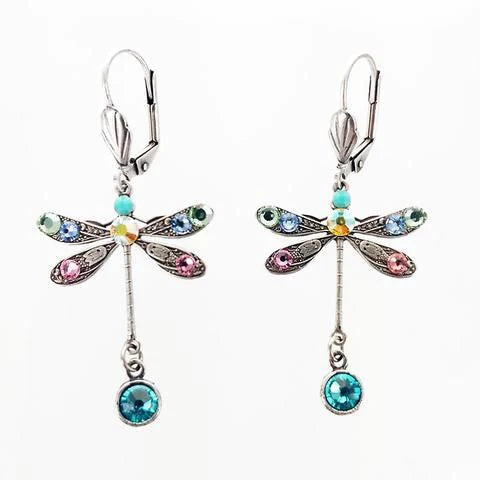 Carved Dragonfly Earrings