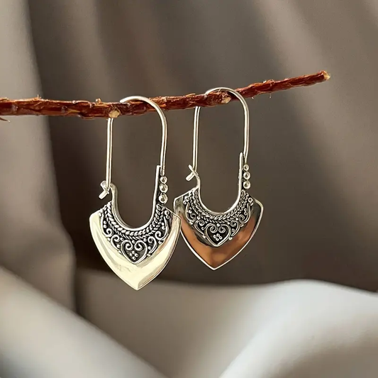 Dangling Silver Earrings