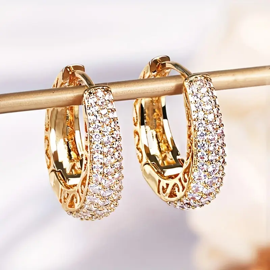 Bright Hoop Glass Earrings