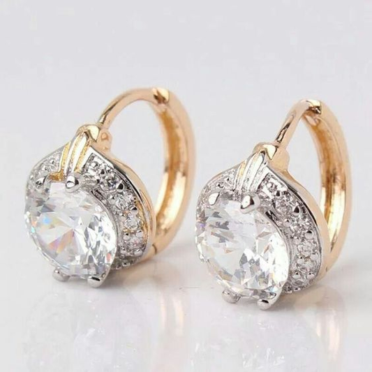 Gold & Glass Earrings