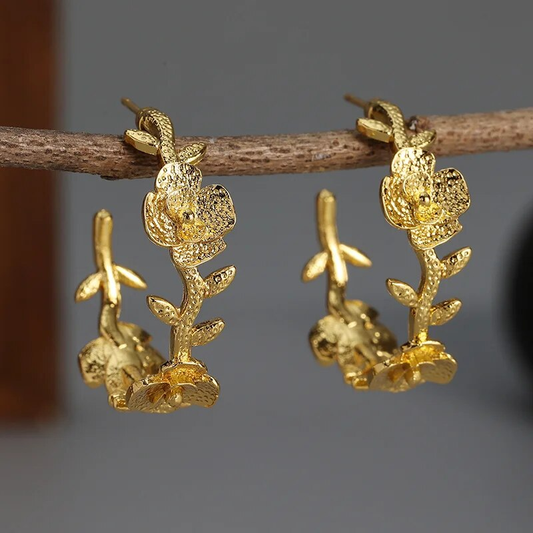 Golden Daisy Earrings