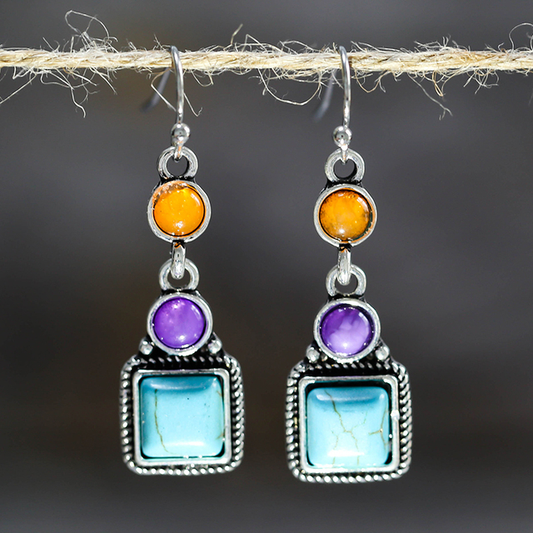 Pendant Natural Stone Earrings
