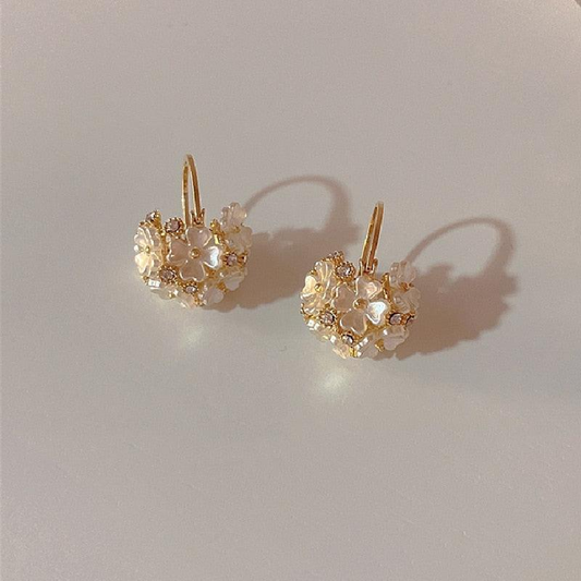 White Blossom Earrings