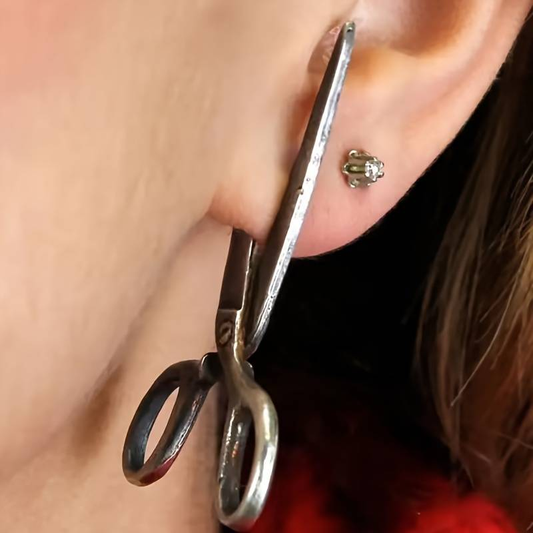 Exaggerated Scissor Earrings