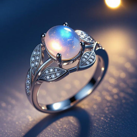 Exotic Opal Silver Bright Ring