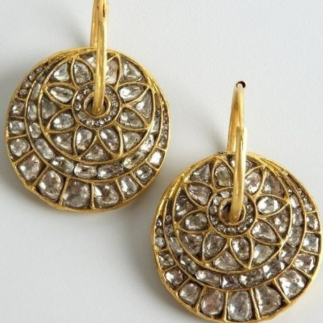 Bright Rounded Flower Earrings