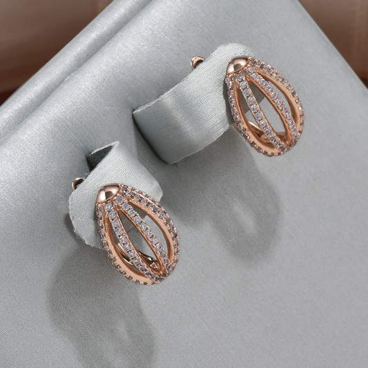 Bright Hollow Basket Earrings