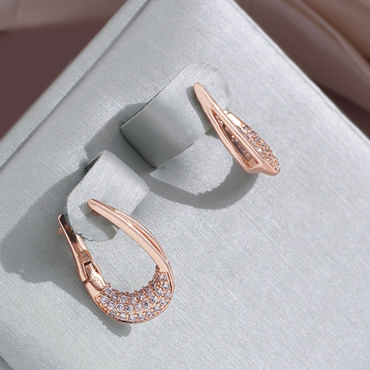 Bright Gold Basket Earrings