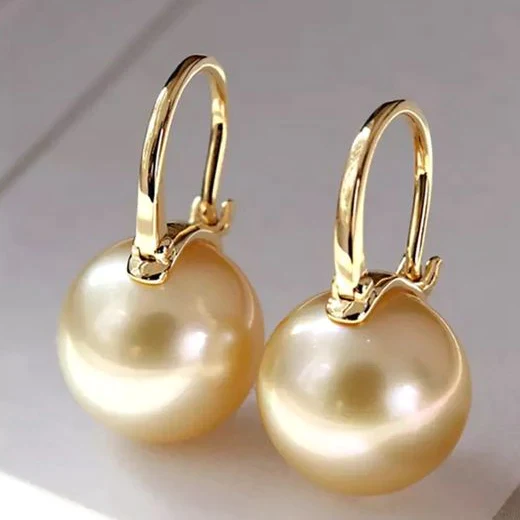 Golden Pearl Earrings