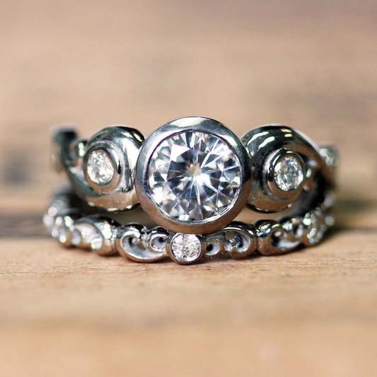 Silver Plated Zirconia Ring