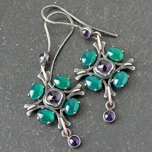 Green Zirconia Earrings