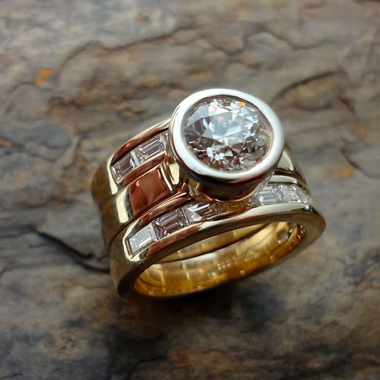 Layered Glass Ring