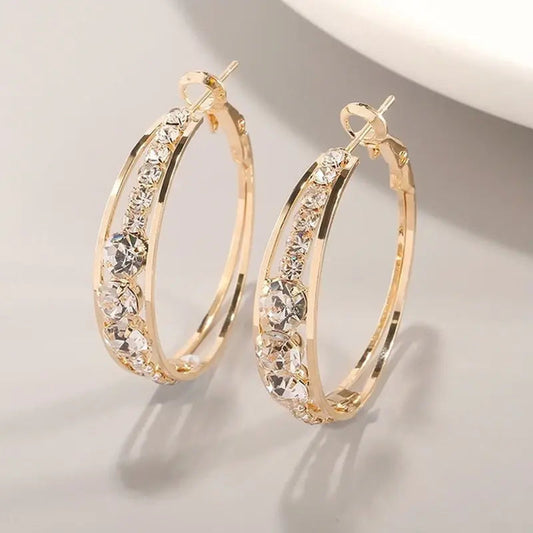 Earrings Made of Gold Plating