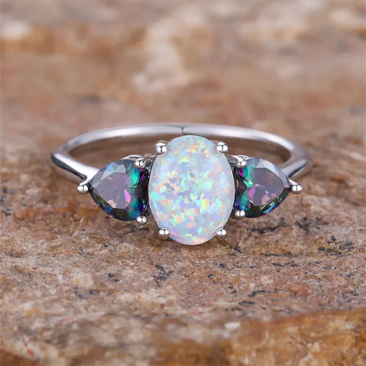 Colorful Opal Ring