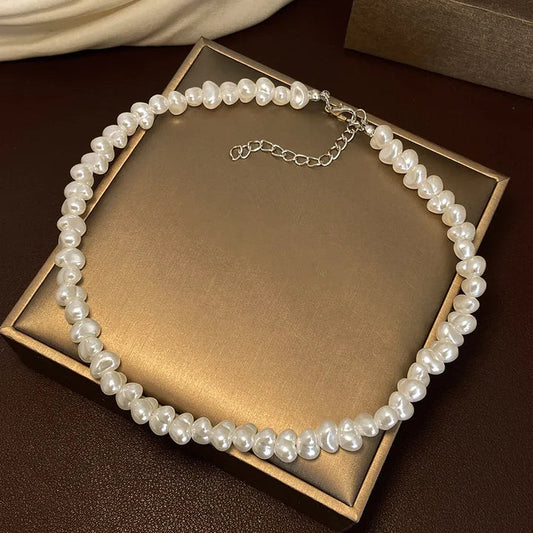Exquisite Pearl Necklace | White Gold
