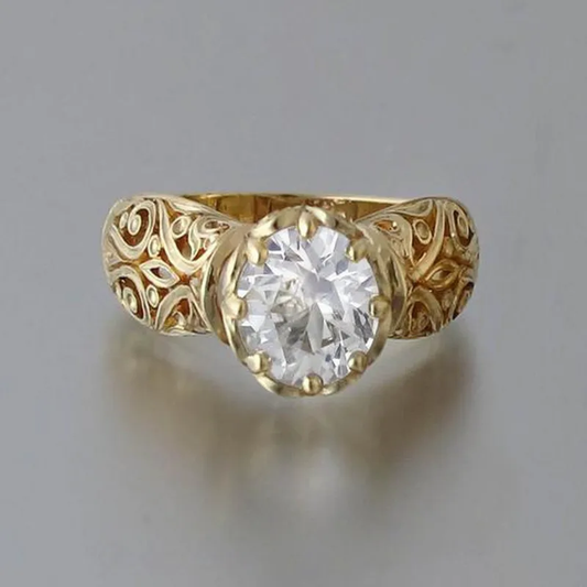 White Crystal Ring