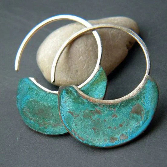 Worn Turquoise Earrings