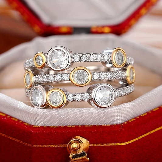 Bright Gold & Silver Ring