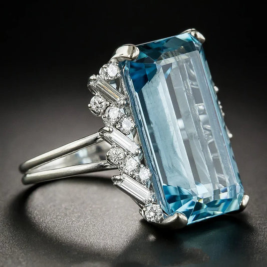 Crystal Blue Ring