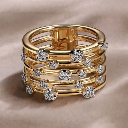 Diamond Stacked Ring