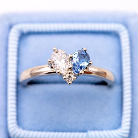 Twin Heart Ring